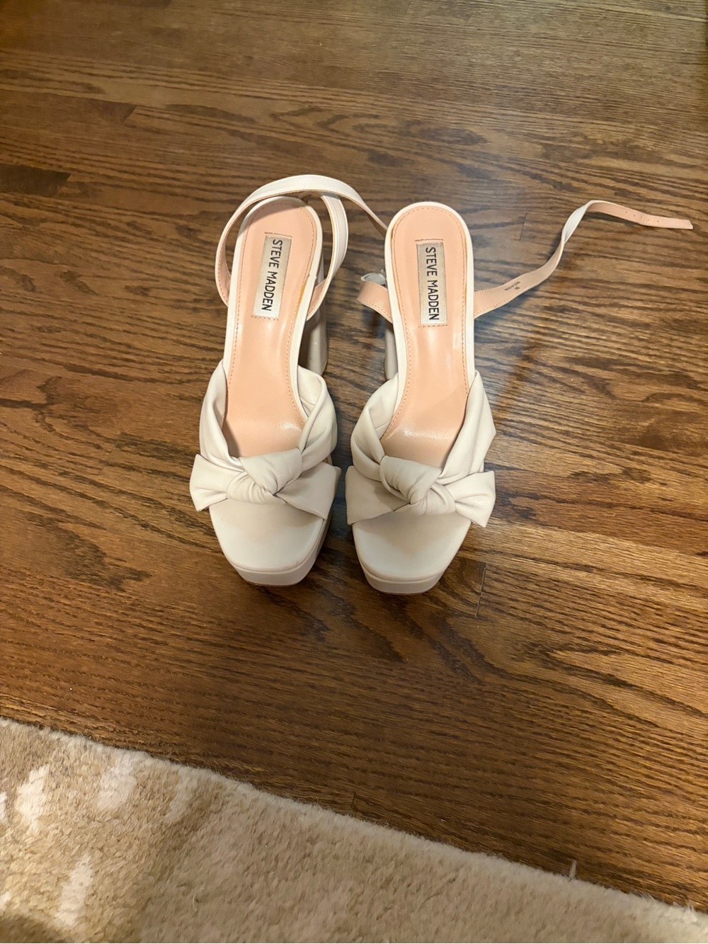 Steve Madden Lala Bone Platform Heels
